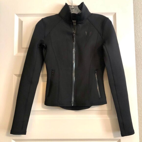 New FIRMABS ZIP-UP SPORTS JACKET Stand Up-Collar Black M - Picture 6 of 10